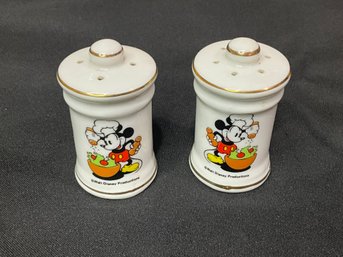 Vintage Disney Mickey Mouse Salt & Pepper Shakers