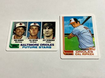 2 Cal Ripken Jr Porcelain Cards
