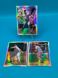 1999 Topps Chrome Refractor Cards Tim Wakefield, Jeff Conine & Jeff Shaw