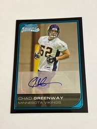 Chad Greenway 2006 Bowman Rookie Autograph