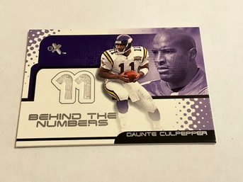 Daunte Culpepper 2001 EX Behind The Numbers Jersey Card /789
