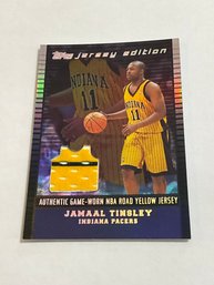 Jamaal Tinsley 2093-04 Topps Jersey Edition Game-worn Jersey /99