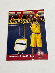 Jermaine Oneal Fleer Focus 2003-04 Game-worn Jersey Card /250
