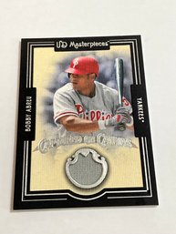 Bobby Abreu 2007 UD Masterpieces Captured On Canvas Game-used Jersey Card