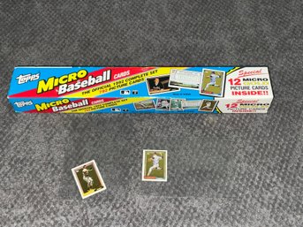 1992 Topps Micro Baseball Cards With Nolan Ryan And Barry Bonds Gold