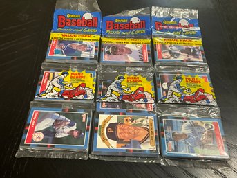 (3) 1988 Donruss Baseball Rak Packs (mark Grace Rookie Shown)