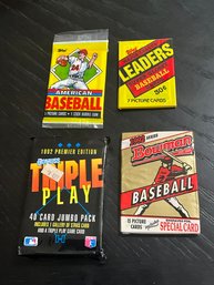 4 Mixed Baseball Packs