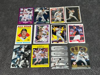 Wade Boggs Baseball Card Lot With Inserts