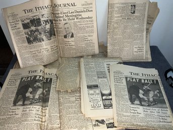 Group Of 1949 Ithica Journal Newspapers