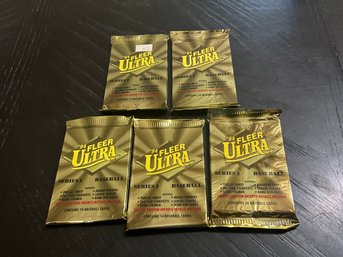 5 Packs Of 1994 Fleer Ultra Baseball