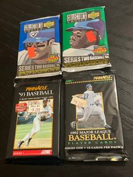 4 Collectors Choice And Pinnacle Baseball Packs