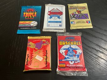 5 Unopened Baseball Packs