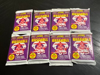 8 Packs Of 1991 Score Series 2 Baseball