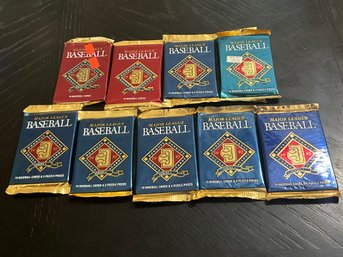 9 Packs Of 1992 Donruss Baseball