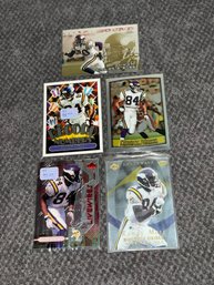 Randy Moss And Cris Carter Card Lot With Inserts