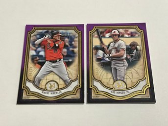 Cal Ripken Jr & Manny Muchado 2018 Topps Museum Collection Amethyst /99