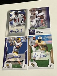 Kerley, Smith, Hester And Daniels Upper Deck Autographed Rookie Cards