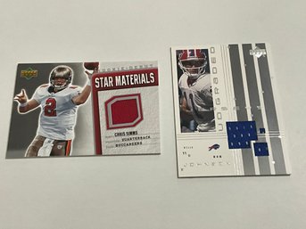 Jersey Cards Of Rob Johnson And Chris Simms