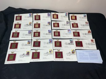 The Art Of Disney Gold First Day Of Issue Commemorative Stamps