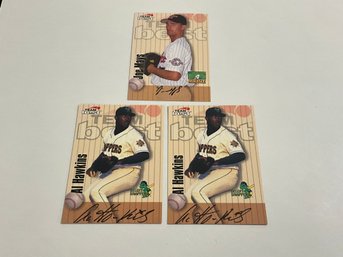 Al Hawkins (x2) & Joe Mays 1998 Team Best Rookie Autographs