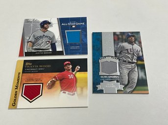 Andrus, Wood And Smoak (all-star Game) Jersey Cards