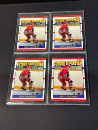 4 Eric Lindros 1990 Score Rookie Cards