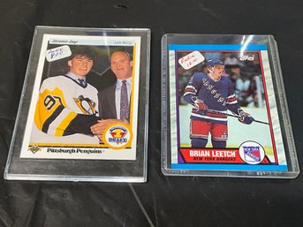 Jaromir Jagr And Brian Leetch Rookie Cards