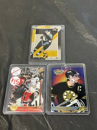 Martin Brodeur, Ray Bourque And Alexei Morozov Insert Cards