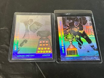 Wayne Gretzky 1991 Upper Deck Award Winners Cards AW1 And AW6