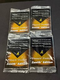 4 Sealed Promo Packs Of 1995 Pinnacle Zenith Football