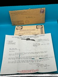 1938 The Chicago, Rock Island & Pacific Railway Co Travel Agent Letter