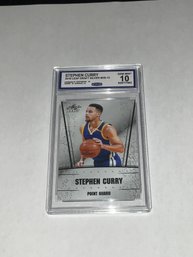 Stephen Curry 2018 Leaf Draft Silver Graded CCG 10