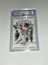 Juan Soto 2018 Leaf Special Release Rookie Graded CCG 10