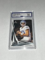 Drake Maye 2023 Leaf Draft Rookie Graded CCG 10
