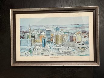 Hartford Skyline 1971 Framed Print