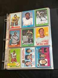 Vintage Hockey Cards In Binder