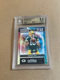 Jordan Love 2020 Contenders Rookie Of The Year Graded BGS 9.5
