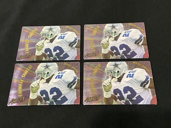 4 Emmett Smith 1994 Action Packed Warp Speed Prototype Cards
