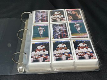 Baseball Binder With Pedro Martinez Rookies, Ken Griffey Jr Cards And Other Stars