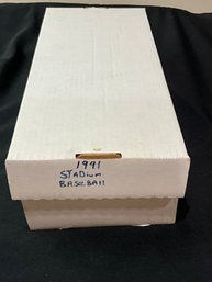 Box Of 1991 Stadium Club Baseball Cards