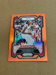 Tina Charles 2024 WNBA Prizm Monopoly Orange /124