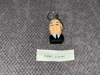 Vintage Mikhail Gorbachev Plastic Keychain