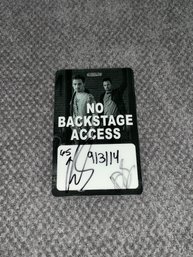 Heffron Drive Signed VIP Pass (Both Artists Became Part Of Big Time Rush)