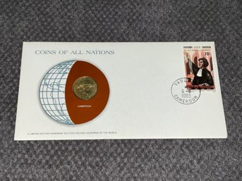 Cameroon Coins Of All Nations Franklin Mint Coin & Stamp