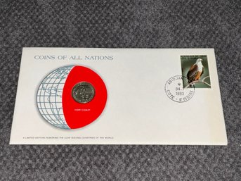 Ivory Coast Coins Of All Nations Franklin Mint Coin & Stamp