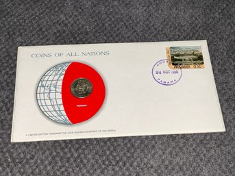 Panama Coins Of All Nations Franklin Mint Coin & Stamp