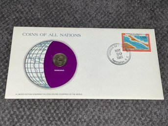Honduras Coins Of All Nations Franklin Mint Coin & Stamp