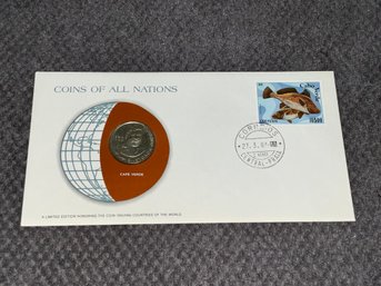 Cape Verde Coins Of All Nations Franklin Mint Coin & Stamp