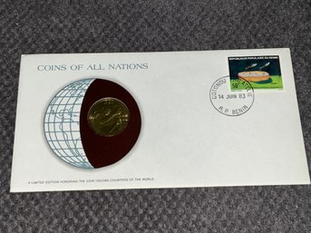 Benin Coins Of All Nations Franklin Mint Coin & Stamp