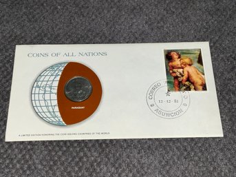 Paraguay Coins Of All Nations Franklin Mint Coin & Stamp